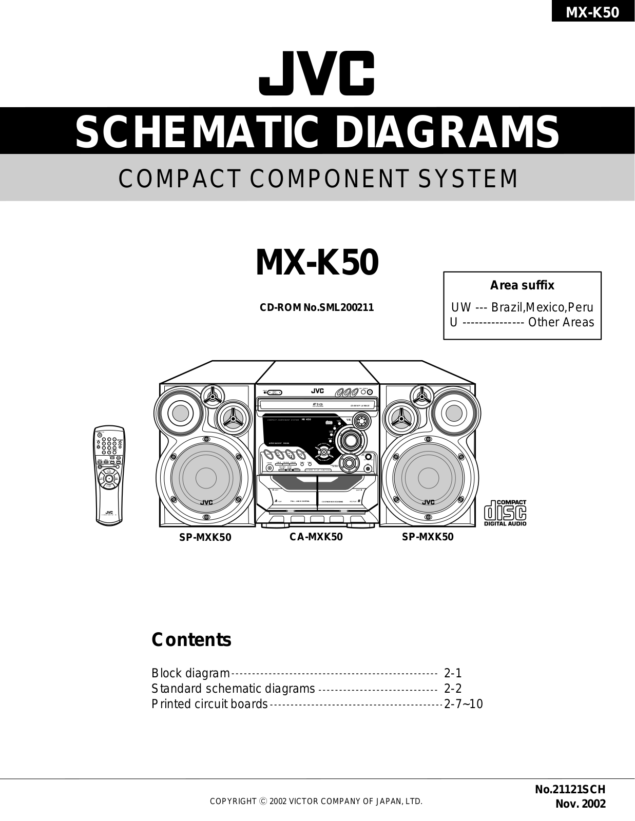 JVC MX K50schuw Schematic