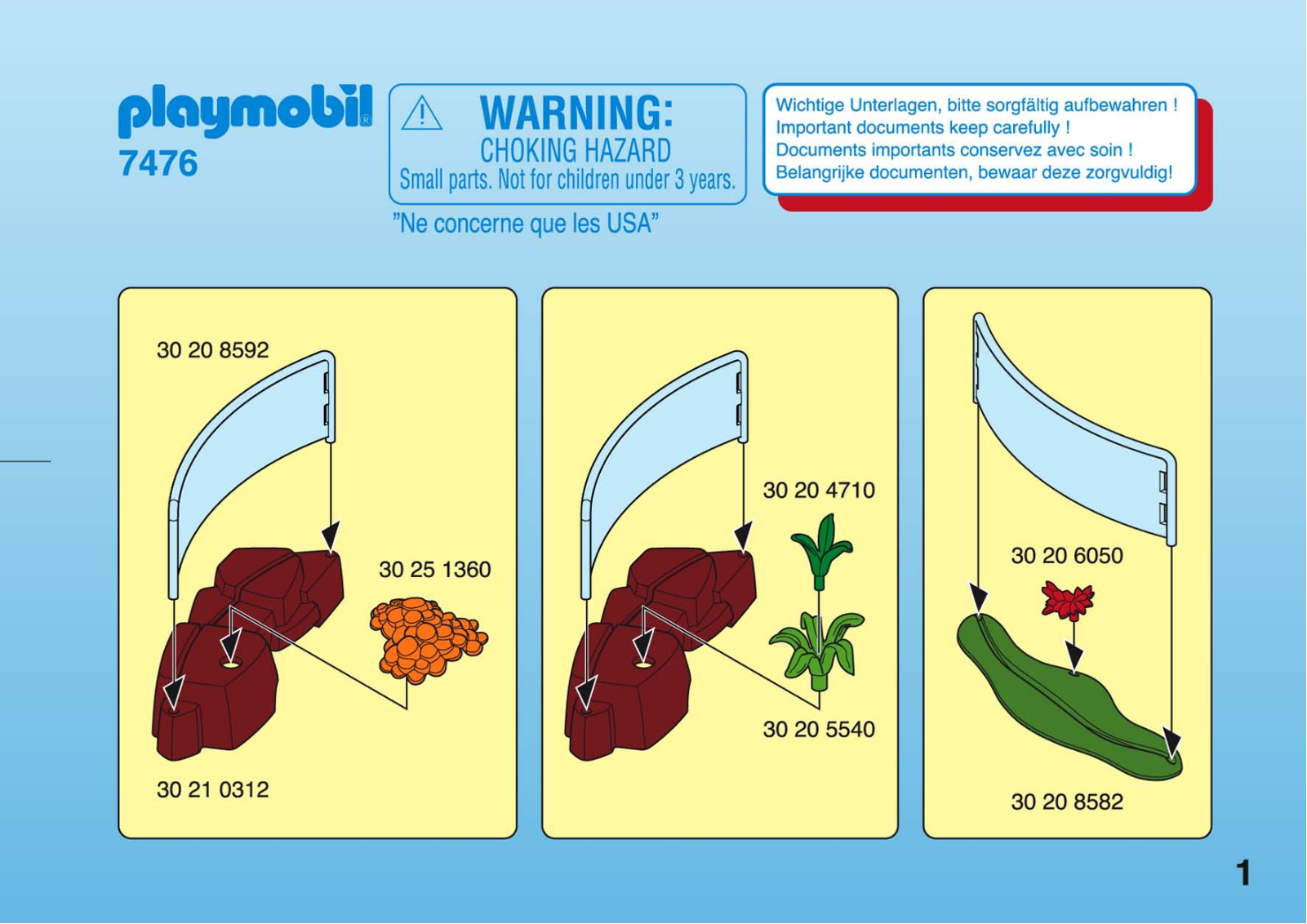 Playmobil 7476 Instructions