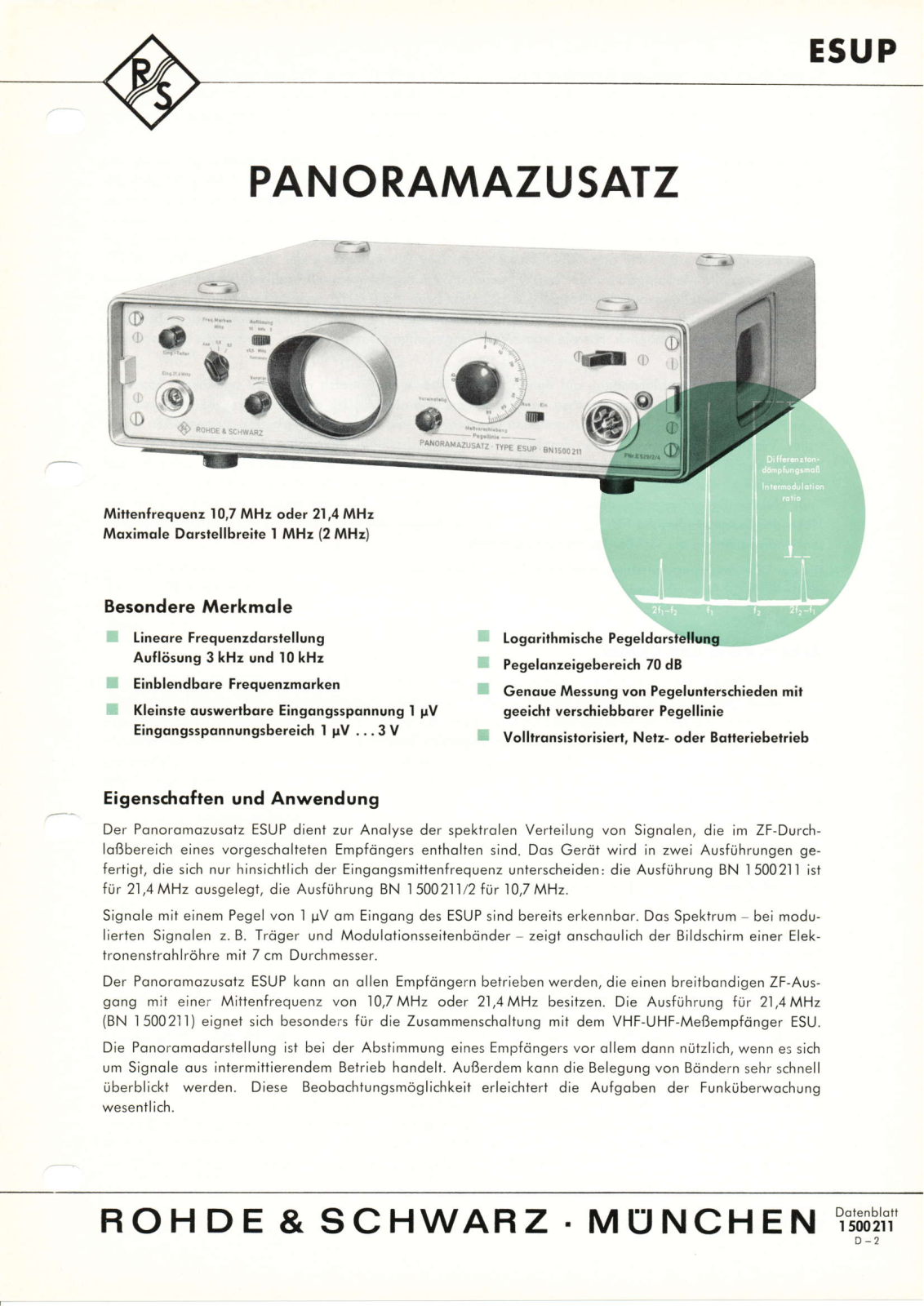Rohde & Schwarz ESUP Datasheet - ManualMachine.com