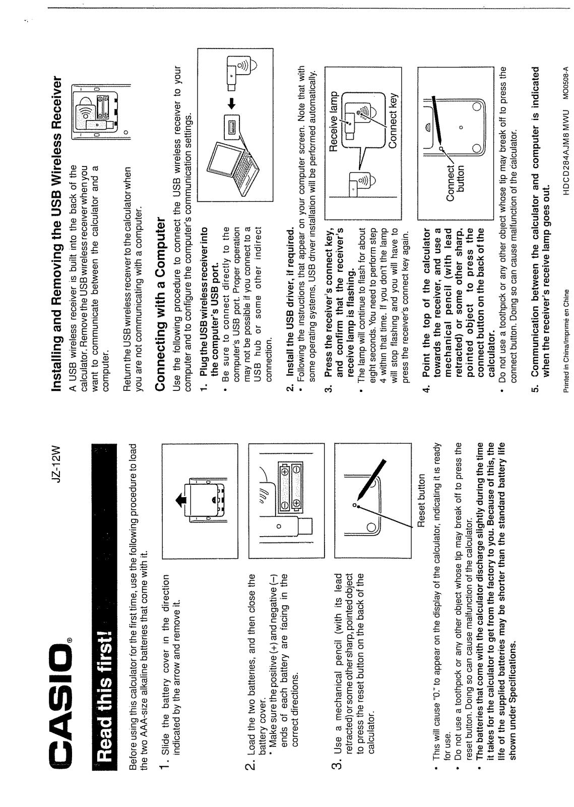 Casio Computer Co GY284B Users Manual