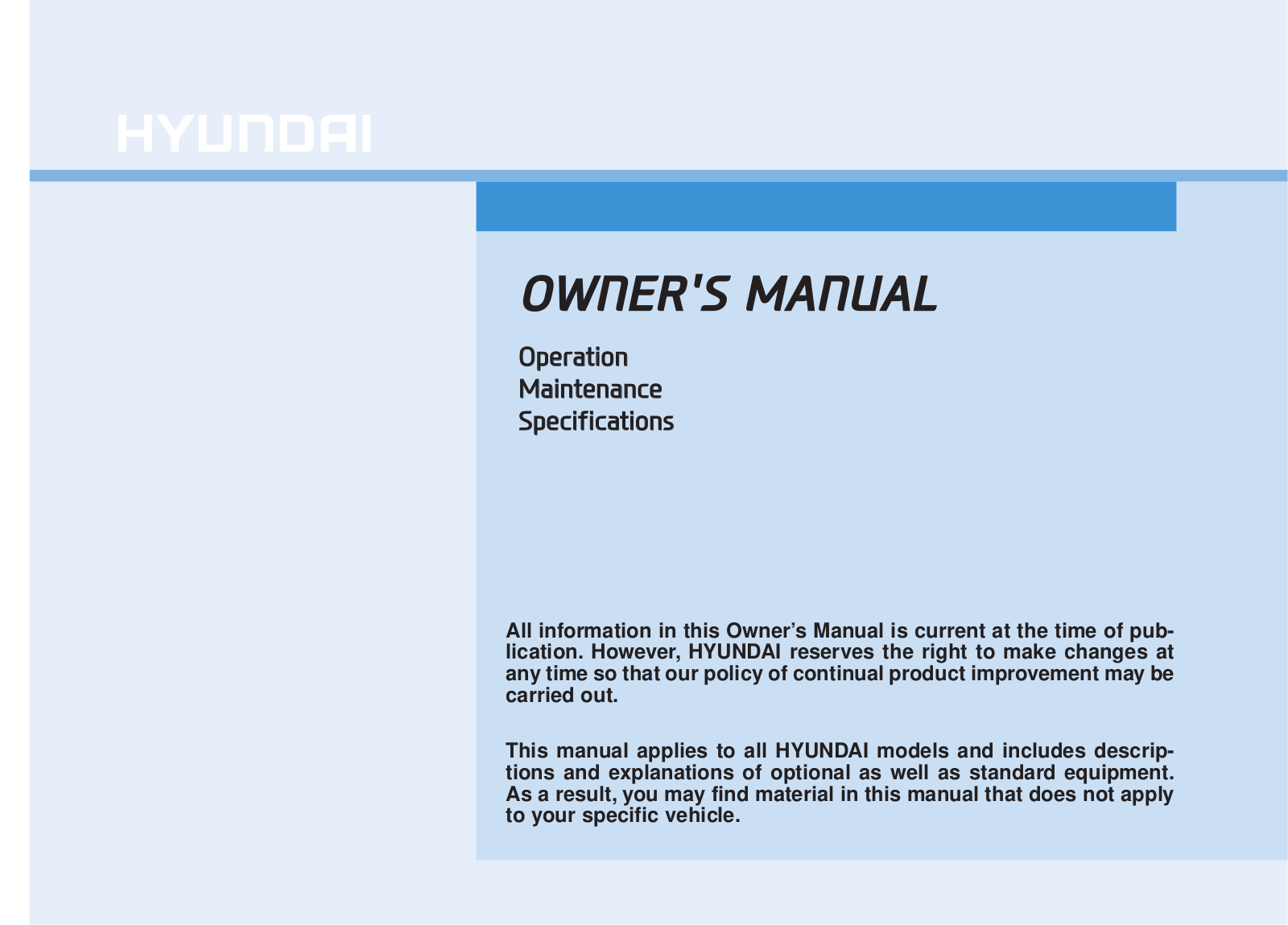 Hyundai Tucson 2016 Owner's Manual