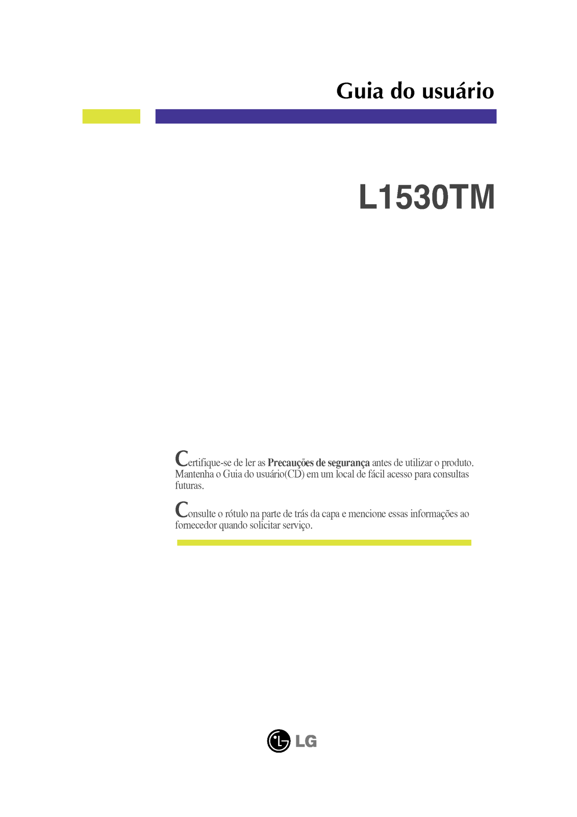 Lg L1530TM User Manual