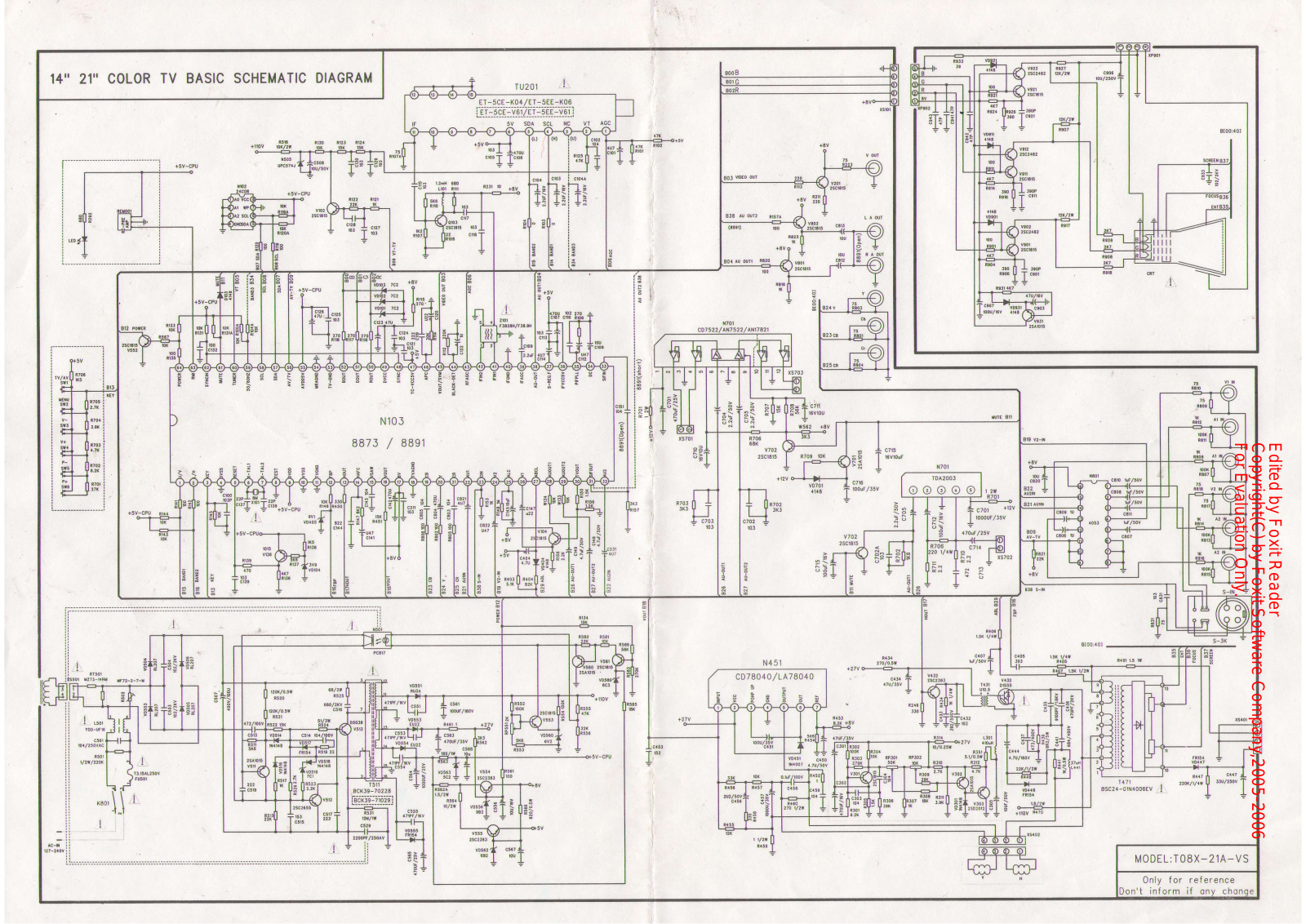 Orion STP14, STP21 Schematic