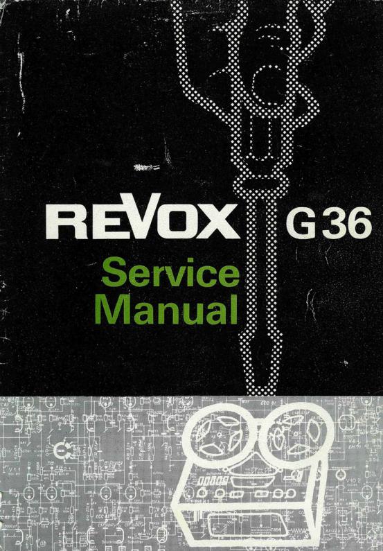 Revox G-36 Service manual