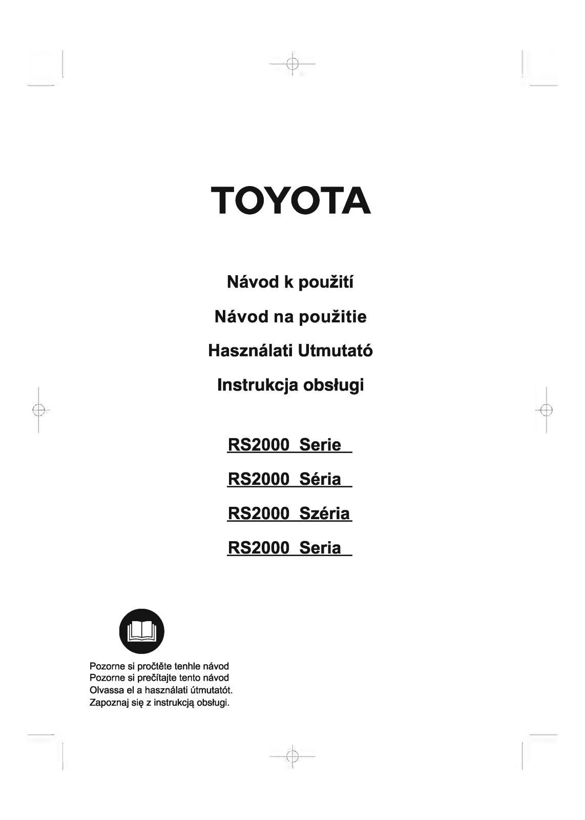 Toyota FSR 21, JFS 18 JEANS User Manual