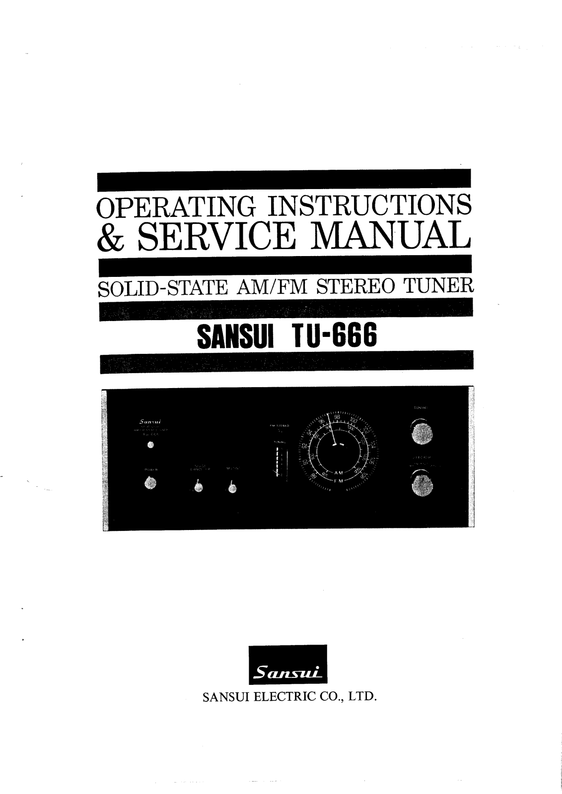 Sansui TU-666 Service Manual