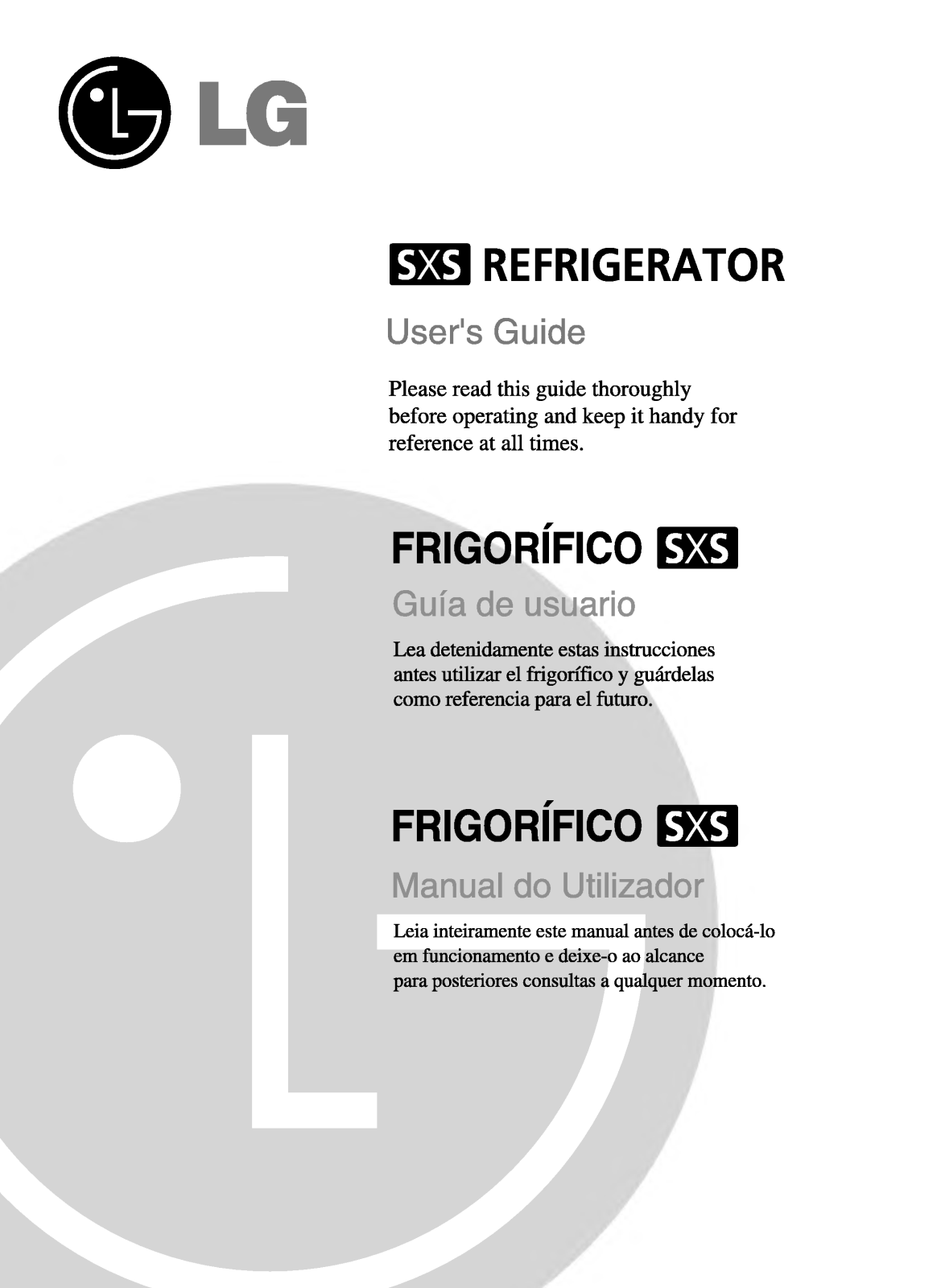 Lg GR-P207FVB, GR-P207FTB User Manual