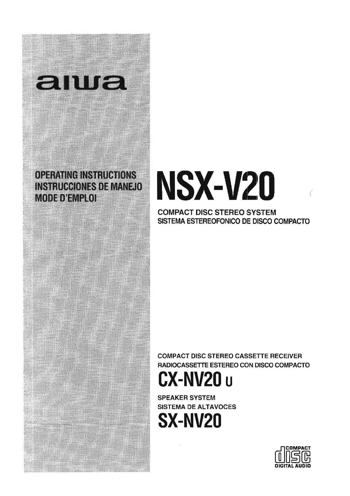 Aiwa NS-XV20 Owners Manual