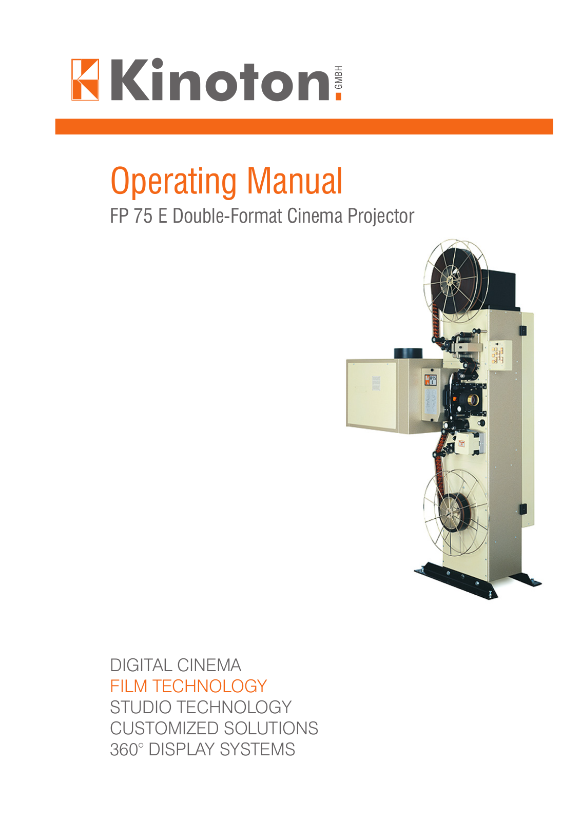 Kinoton FP 75 E Operating Manual