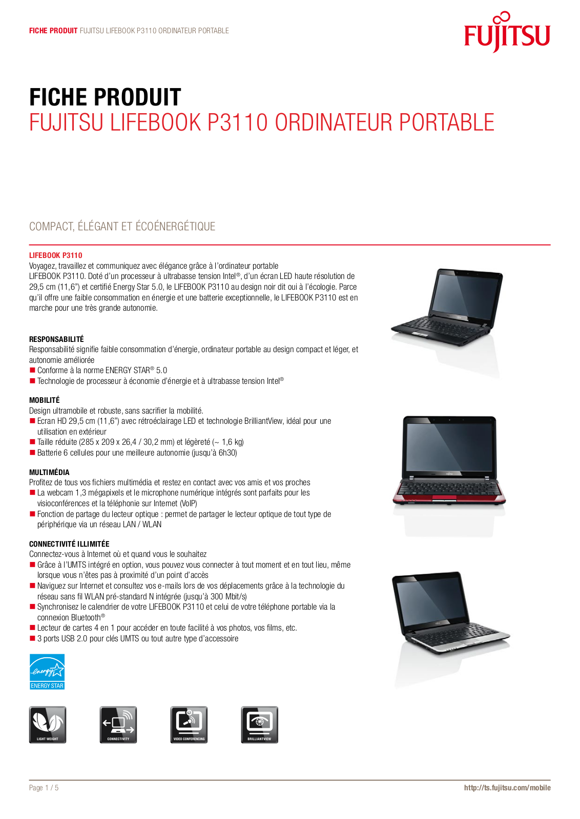 FUJITSU SIEMENS LIFEBOOK P3110 User Manual