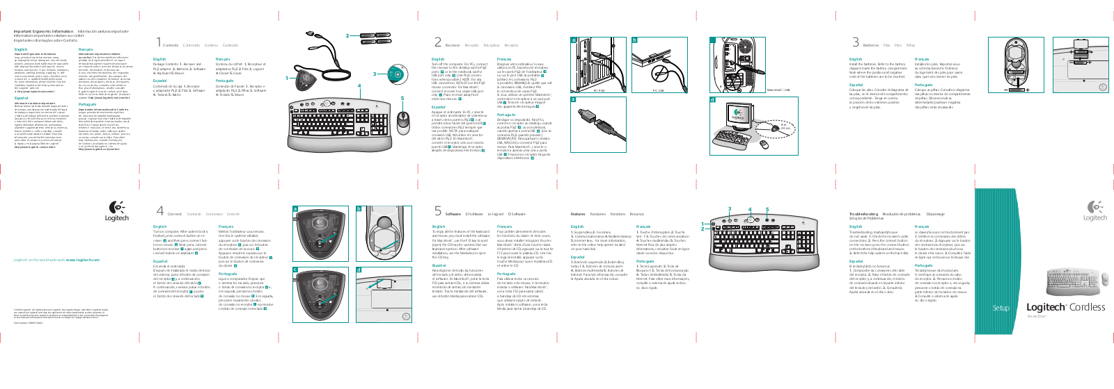 Logitech 967305-0403 - Access Duo Keyboard, Access Duo Setup Manual