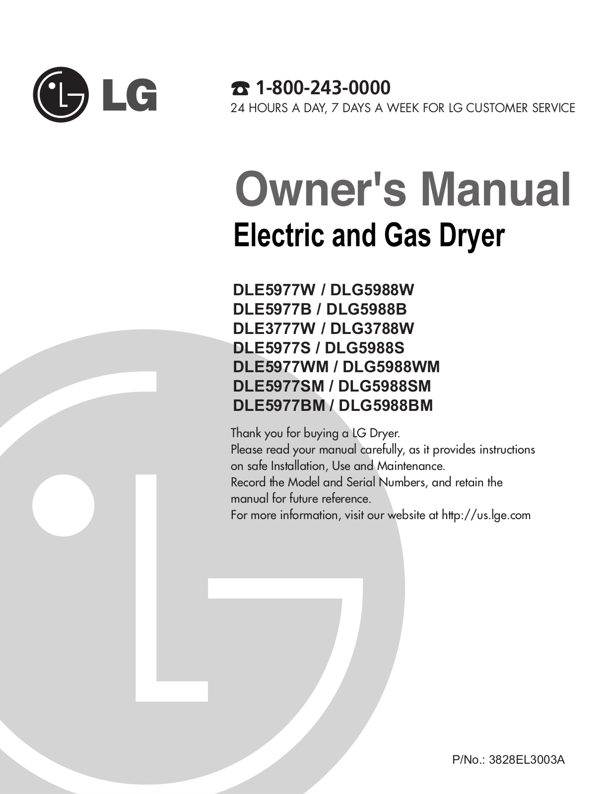 LG TD-V10050G, TD-V10055EM Owner’s Manual