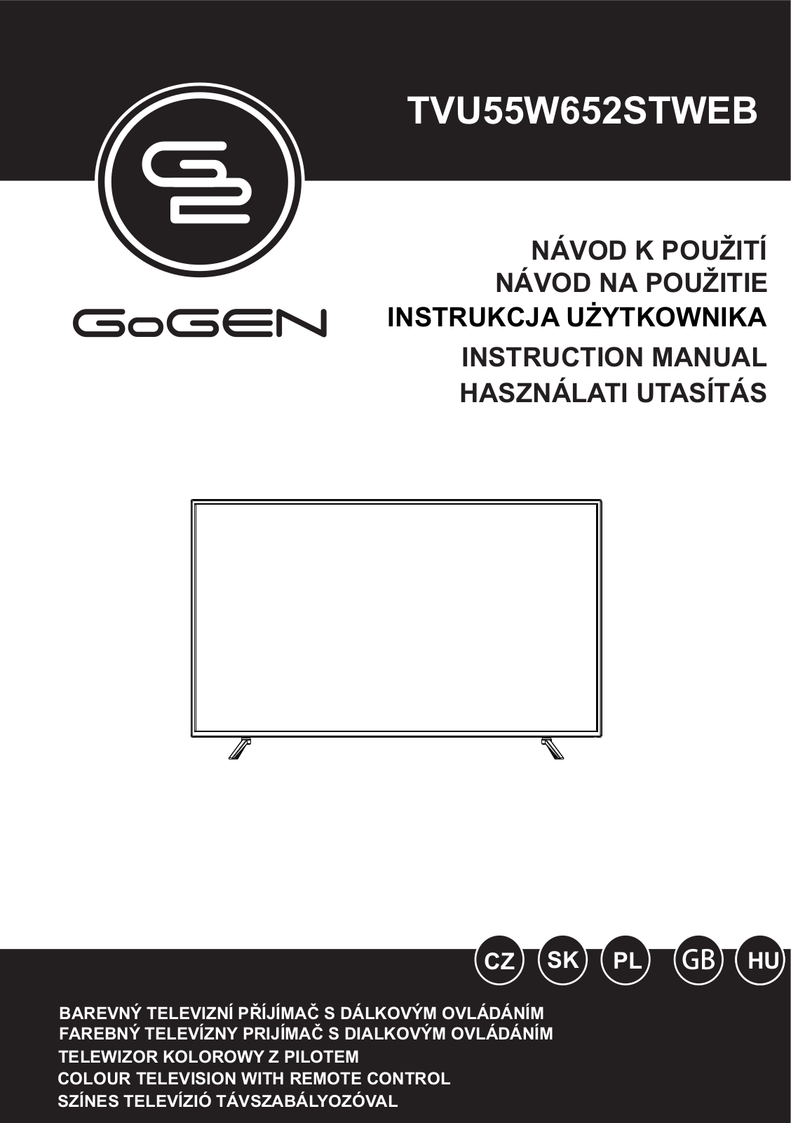 GoGEN TVU 55W652 STWEB User Manual