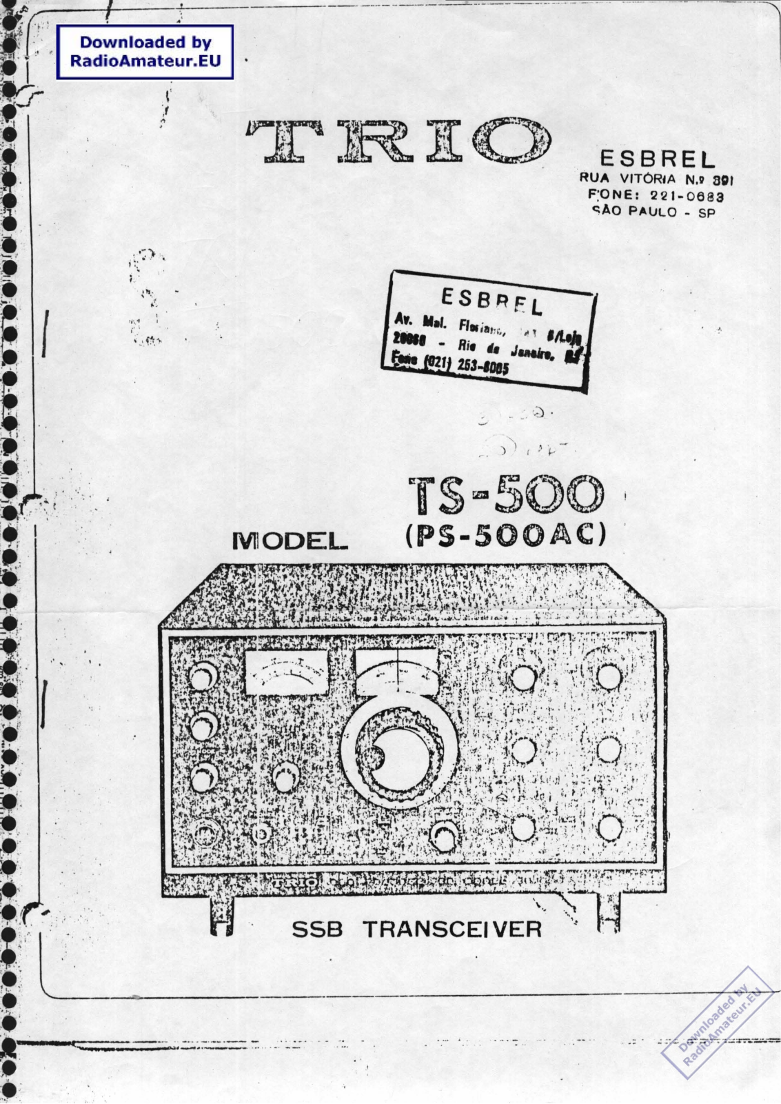 Kenwood TS500 User Manual