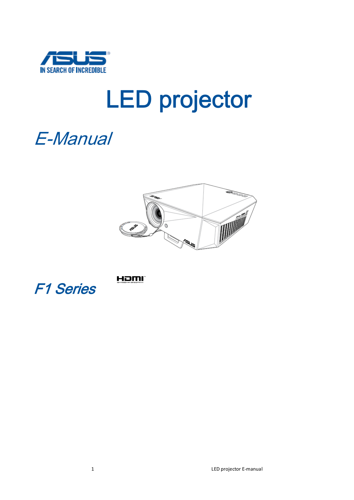 ASUS F1 User Manual