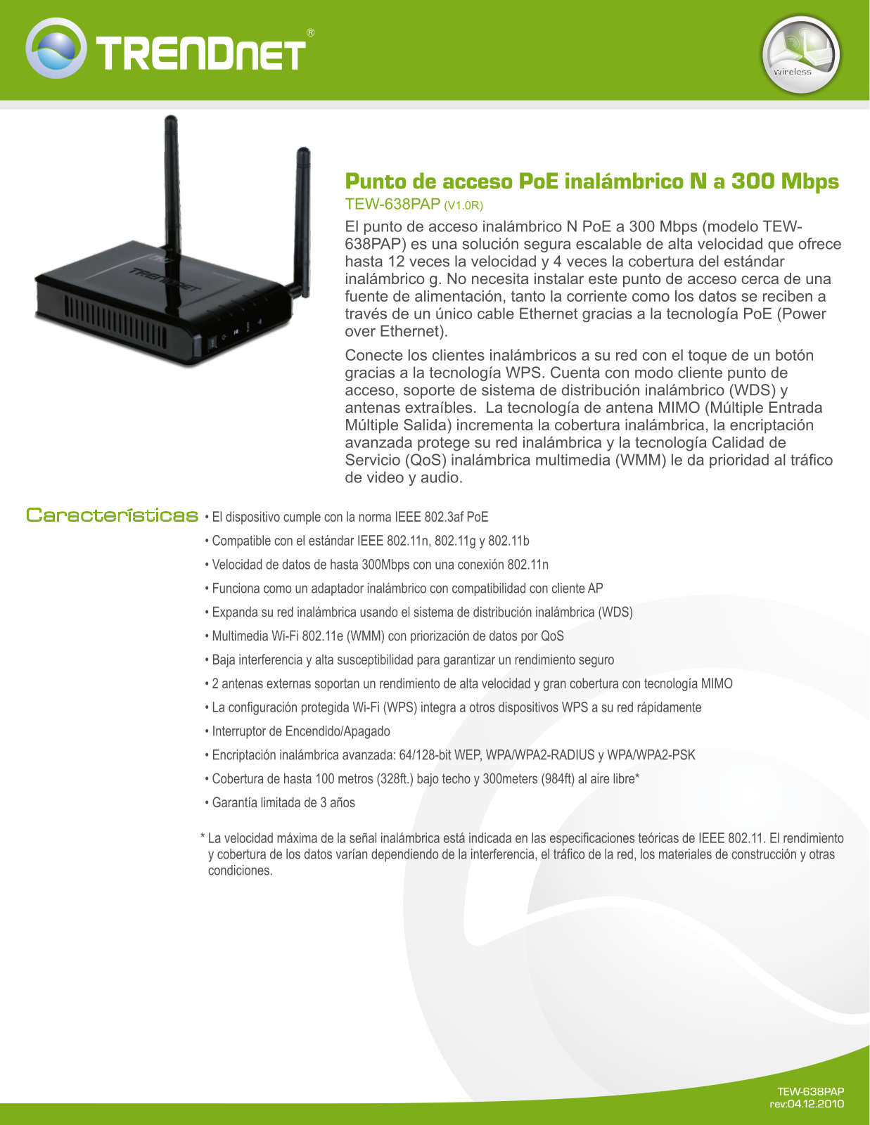 Trendnet TEW-638PAP User Manual