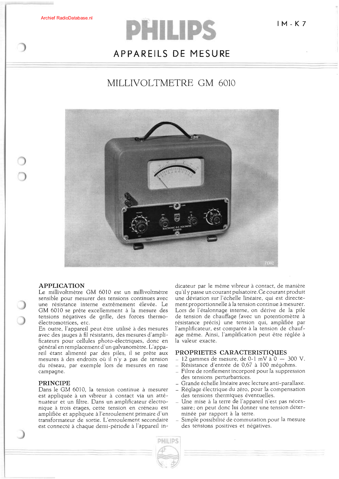 Philips GM6010 User Manual