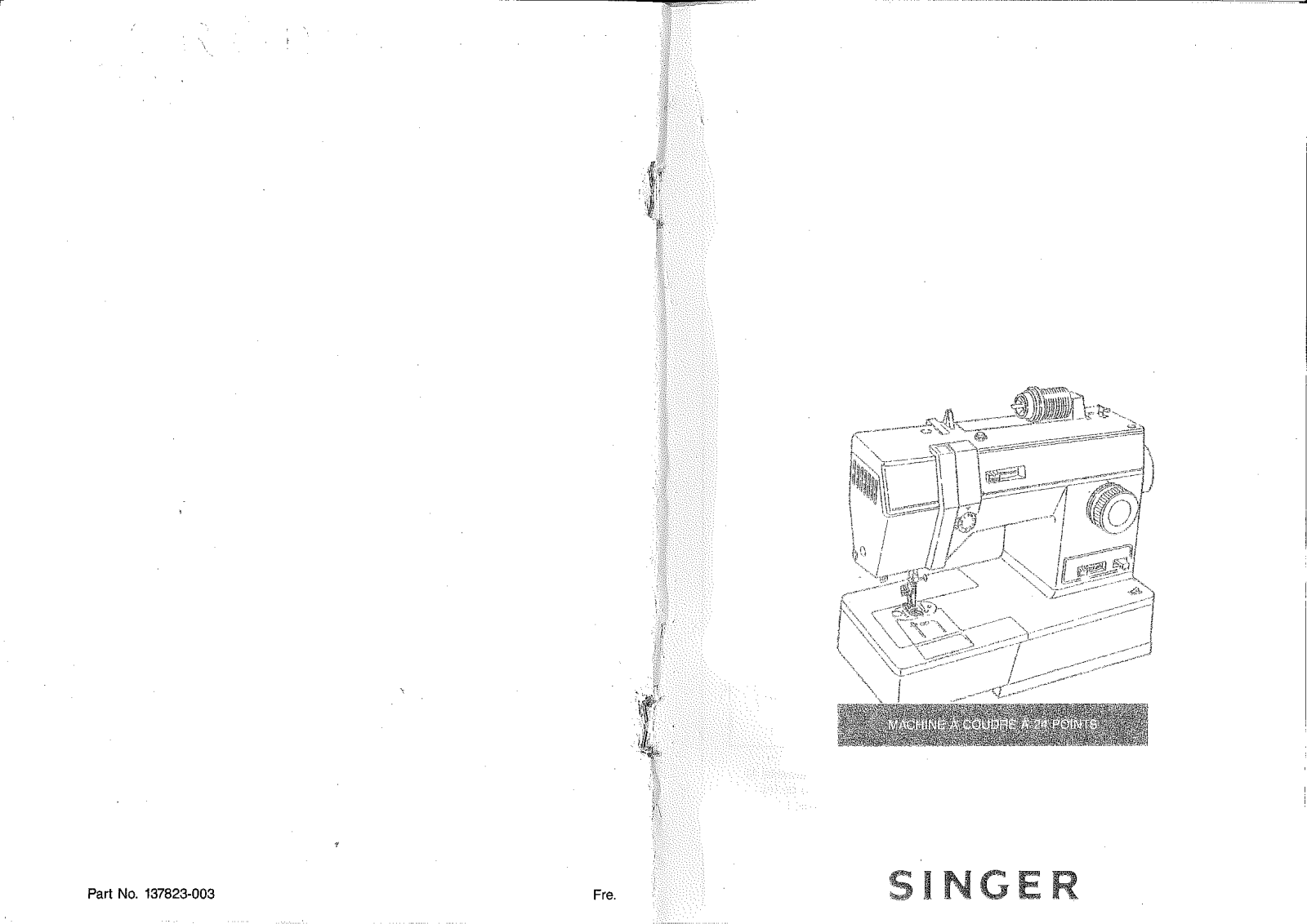 SINGER 9453 User Manual