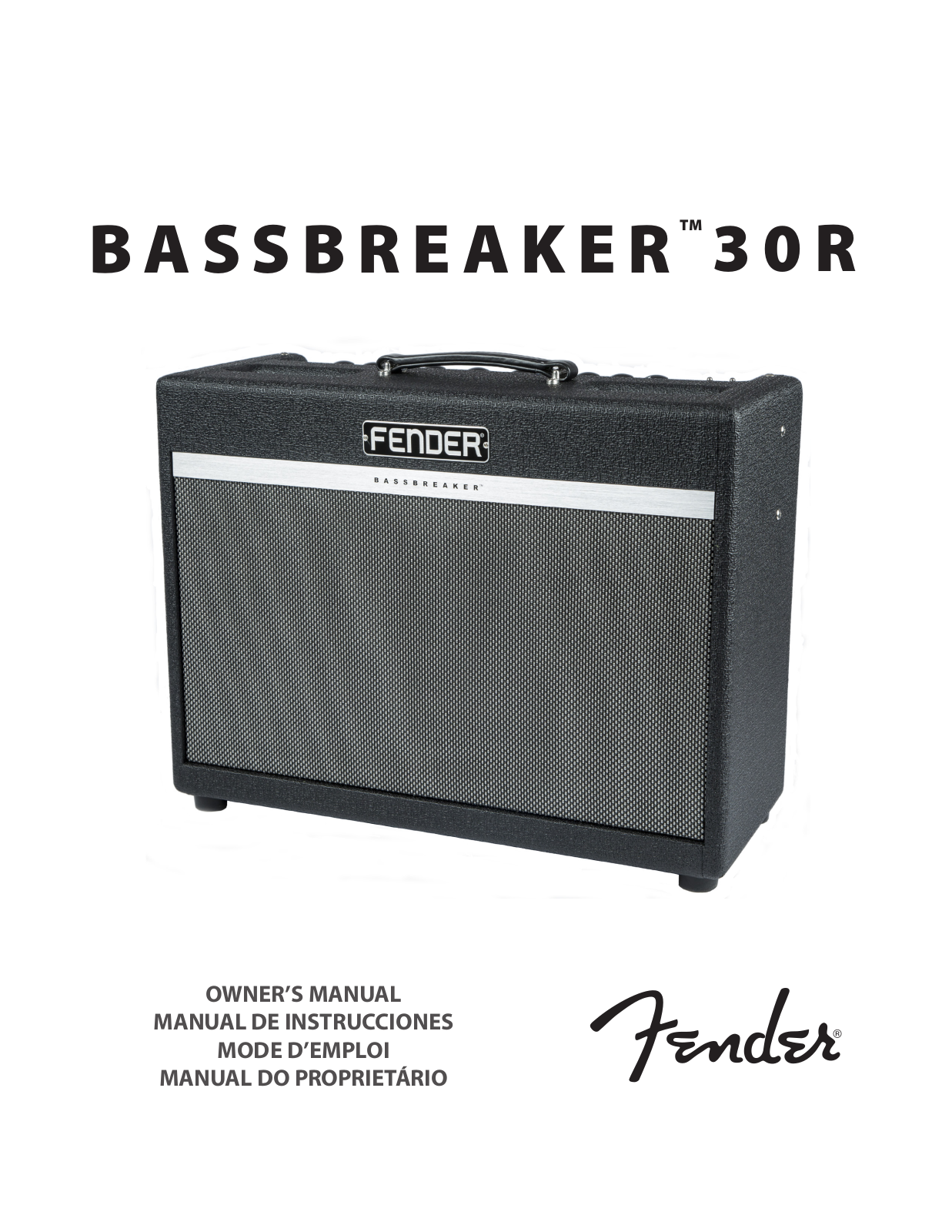 Fender Bassbreaker 30R Users Manual