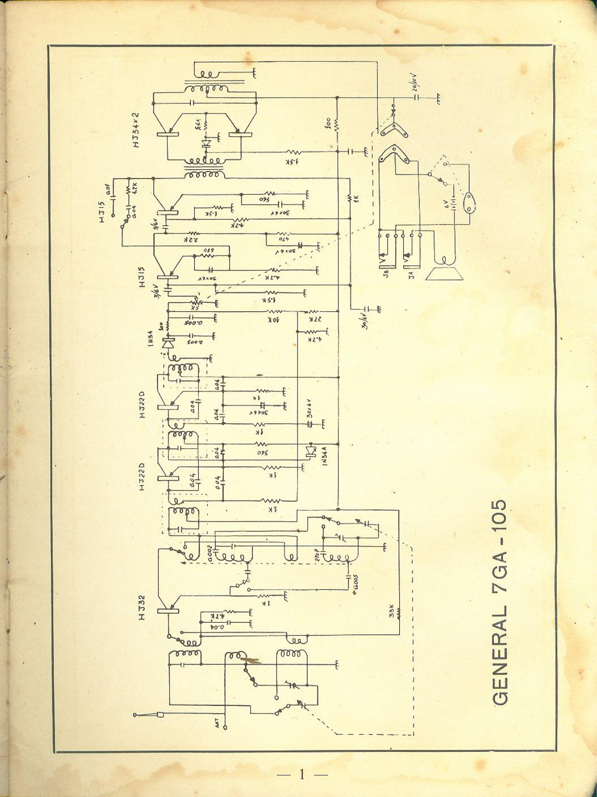 General 7GA-105 Schematic