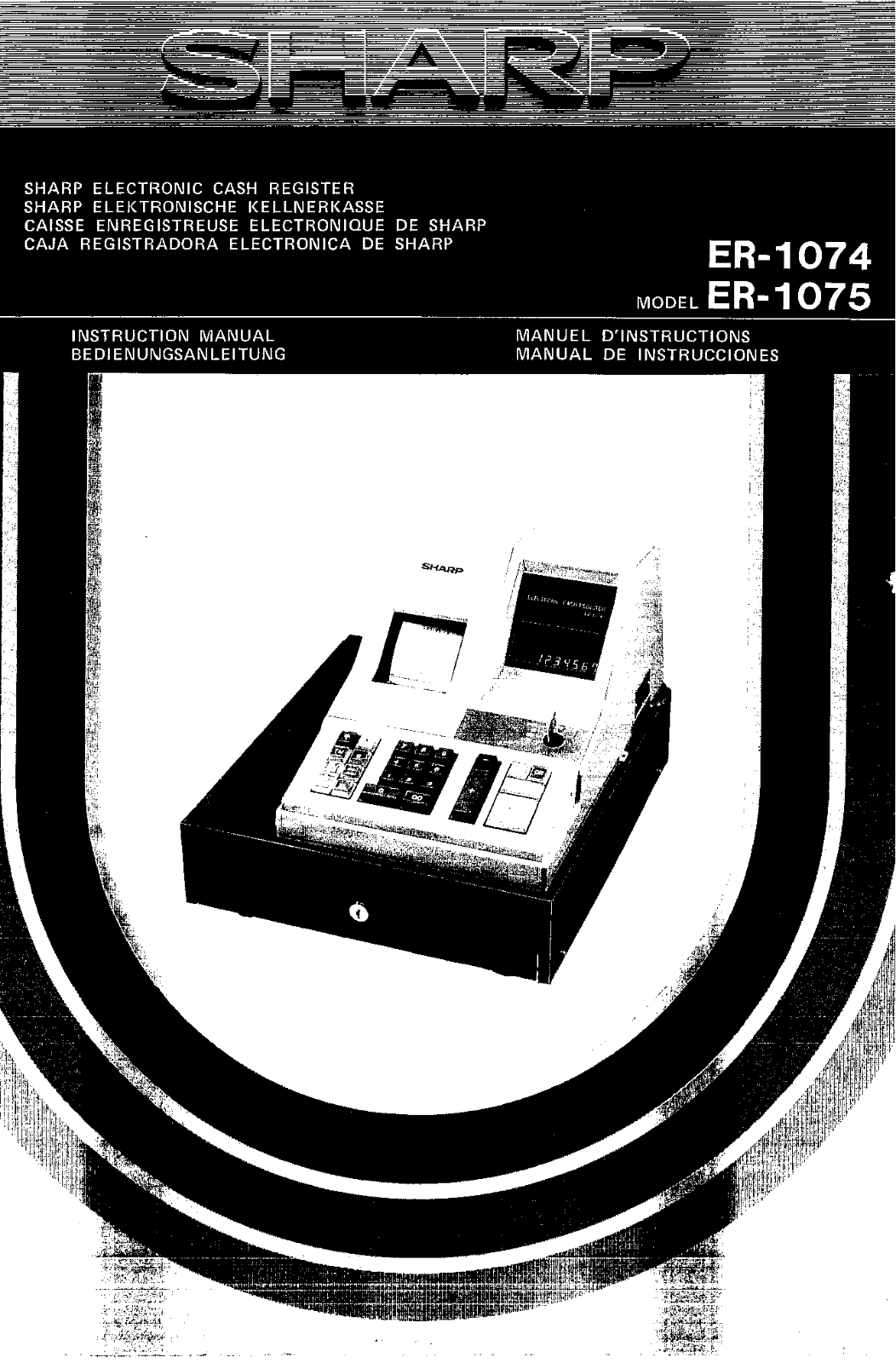 Sharp ER-1075 Operation Manual