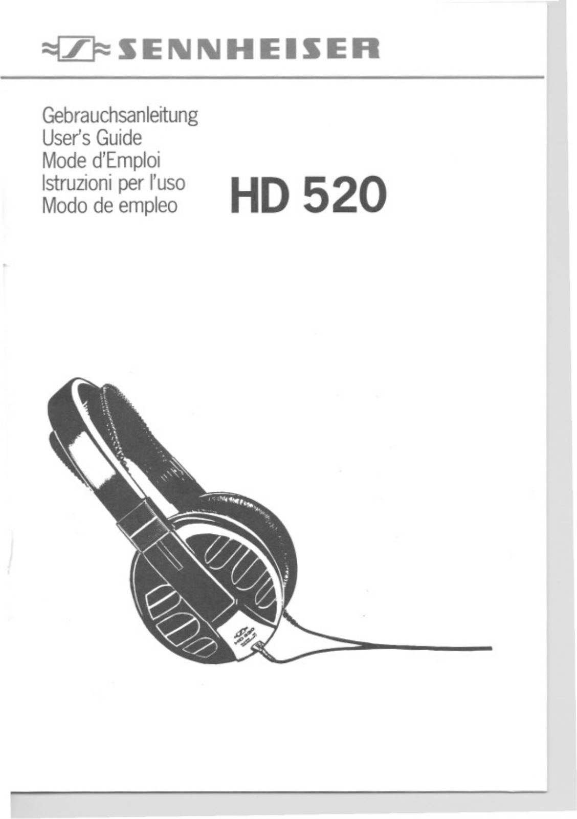 Sennheiser HD520 User Manual