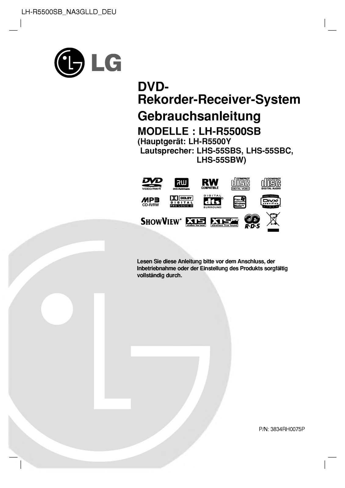 Lg LH-R5500SB User Manual