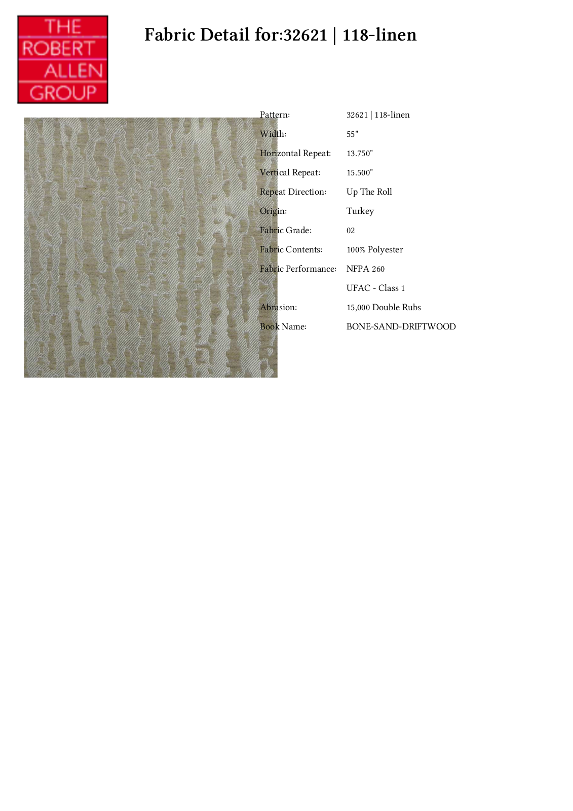 Duralee CRAL5407 Specifications - ManualMachine.com