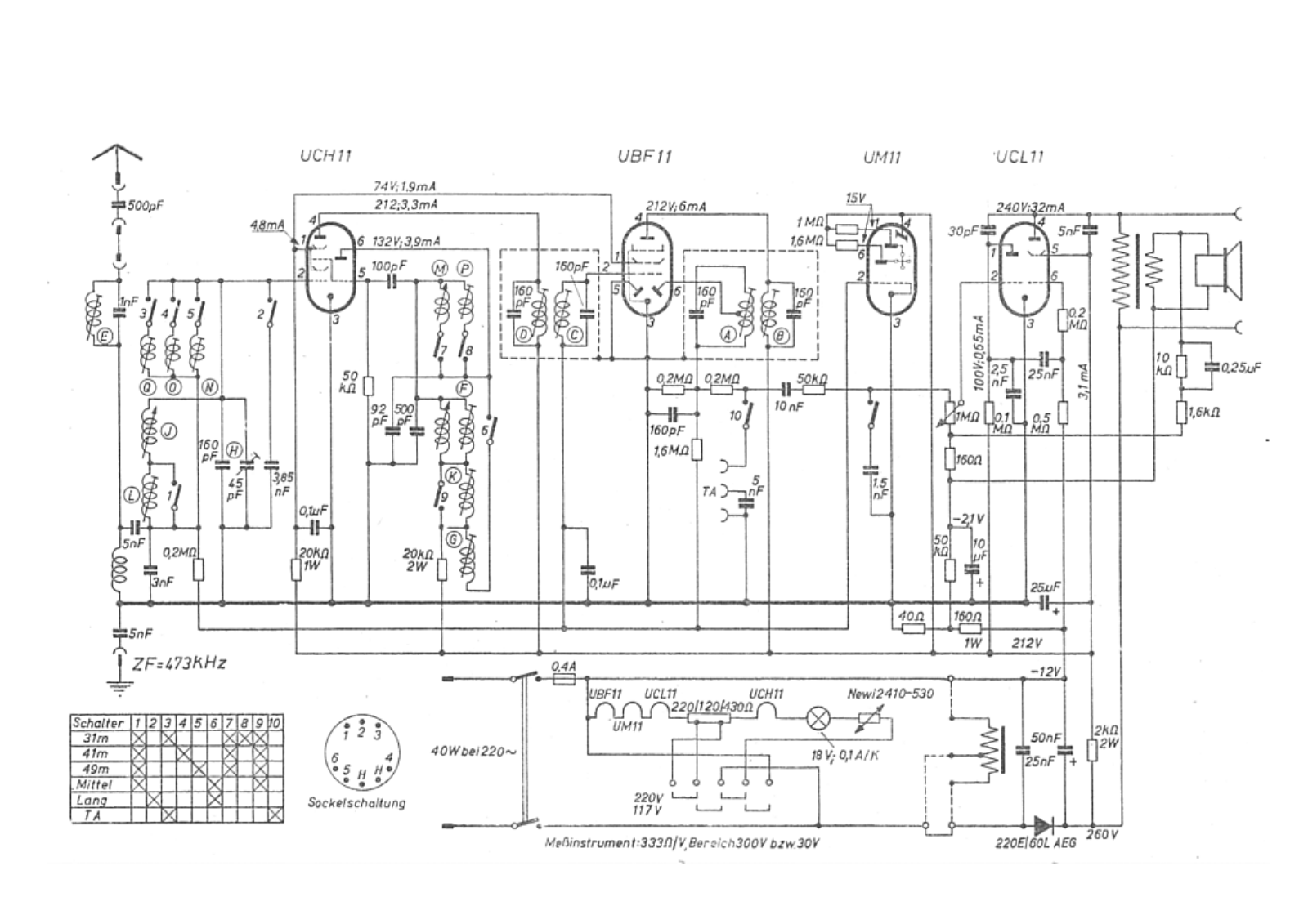 Telefunken Capriccio-50 Schematic