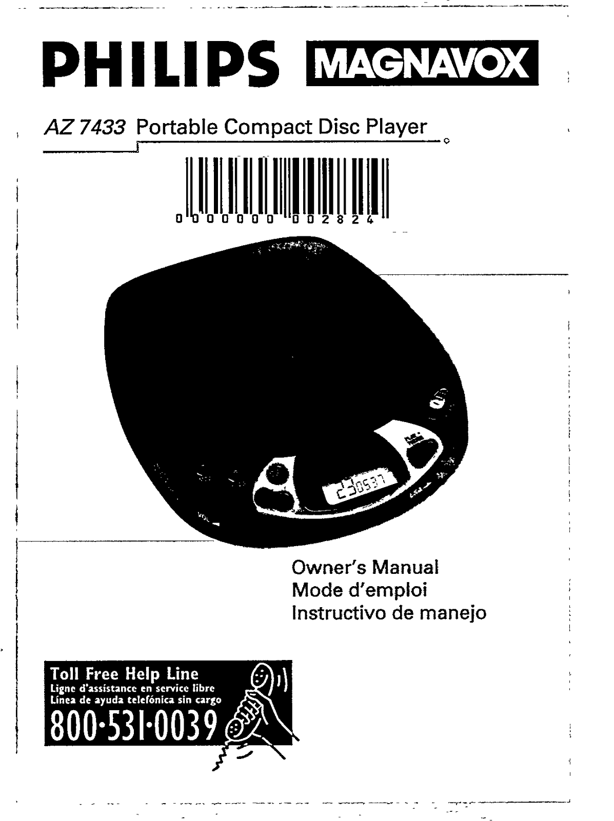 Philips AZ7433/17 User Manual