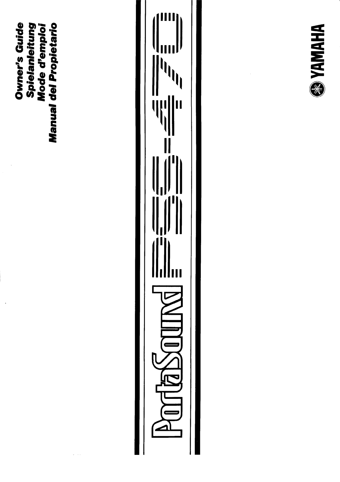 Yamaha Audio PSS-470 User Manual