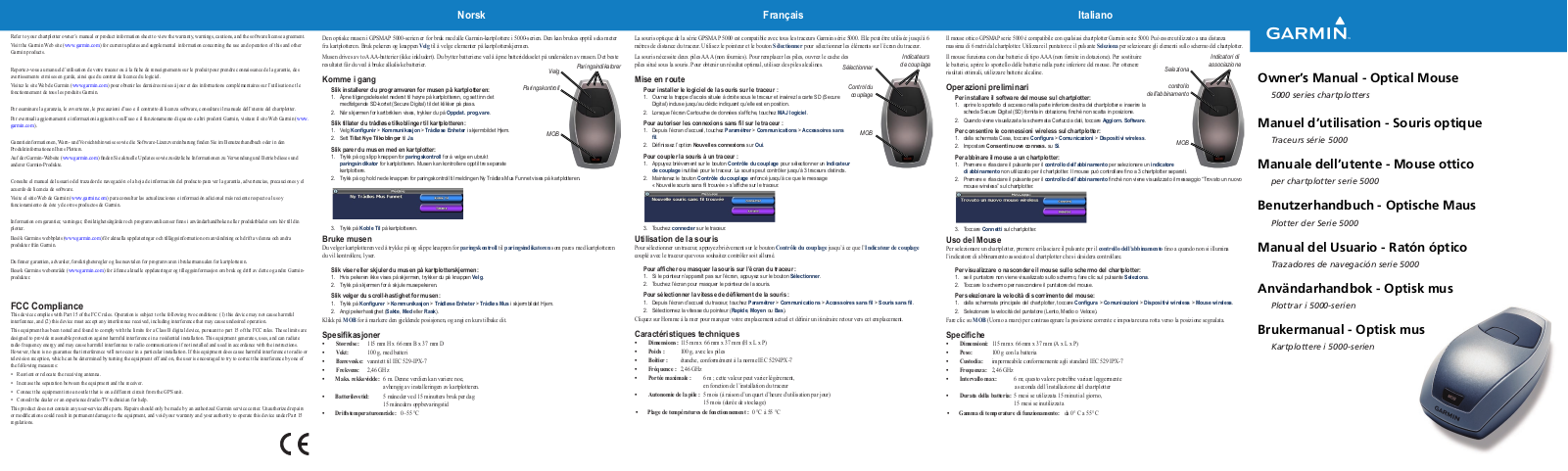 Garmin Optical Mouse Owner’s Manua