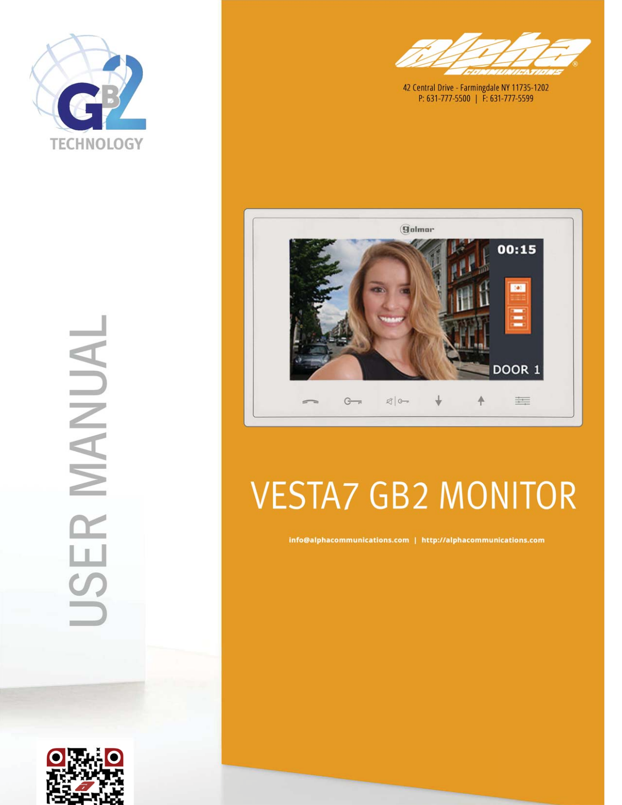 Alpha VESTA7-SE-GB2-H, VESTA7-SE-GB2 User Manual