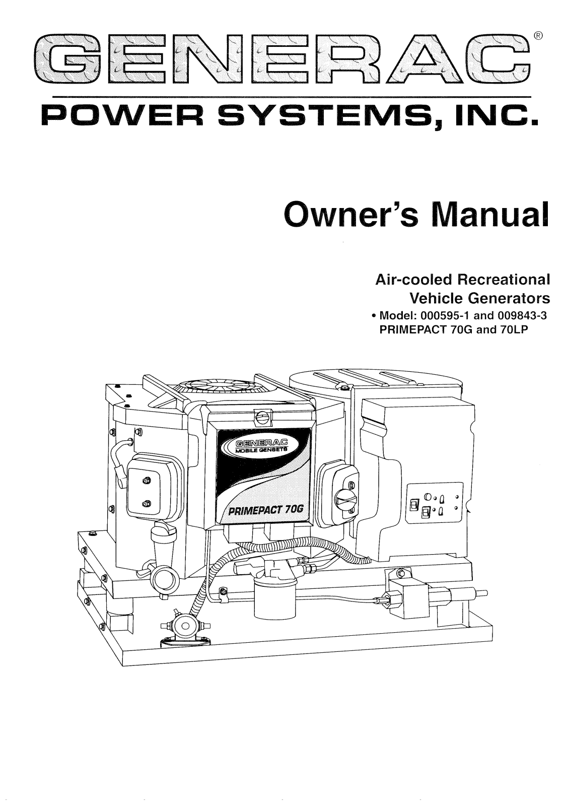 Generac 009843-3, 000595-1 User Manual