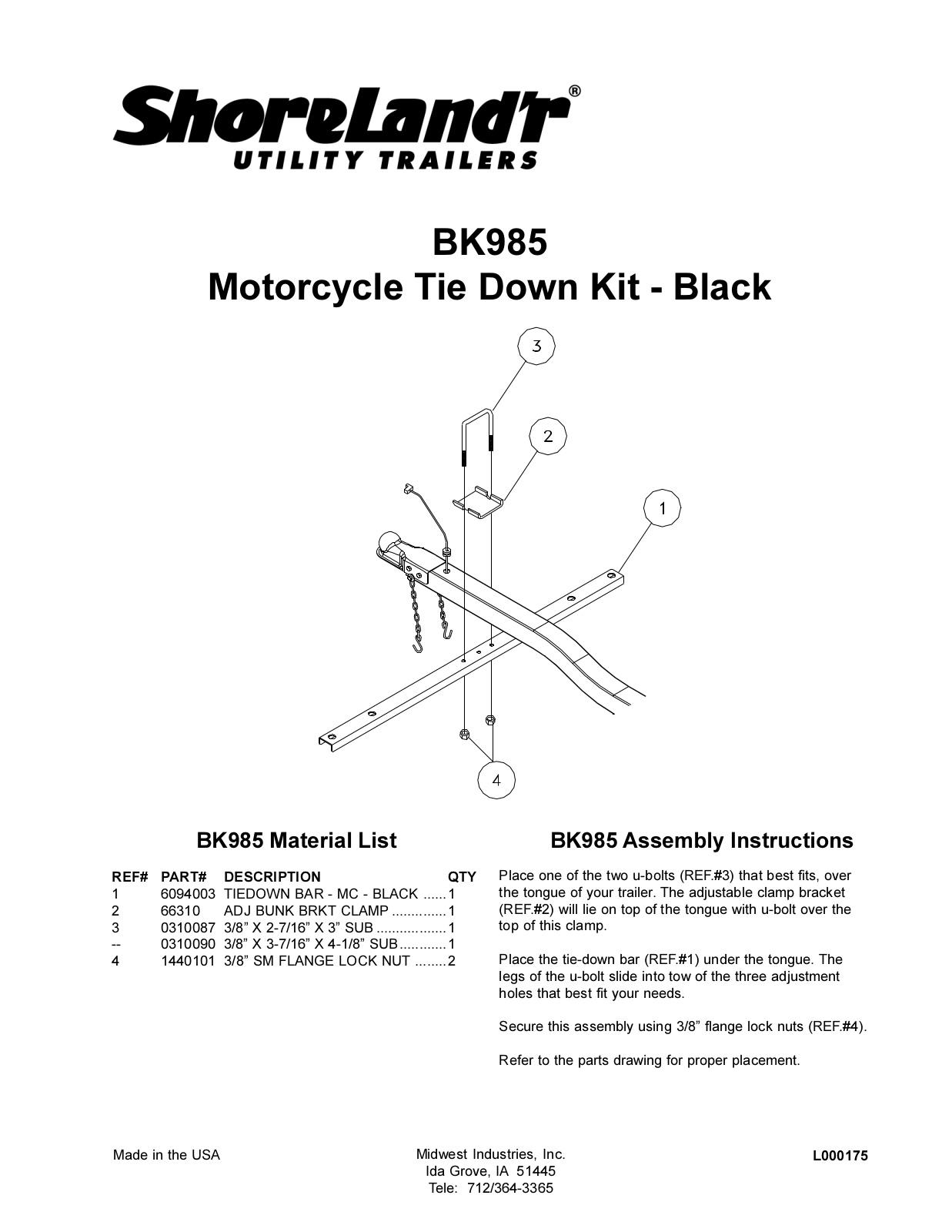 ShoreLand'r BK985 User Manual