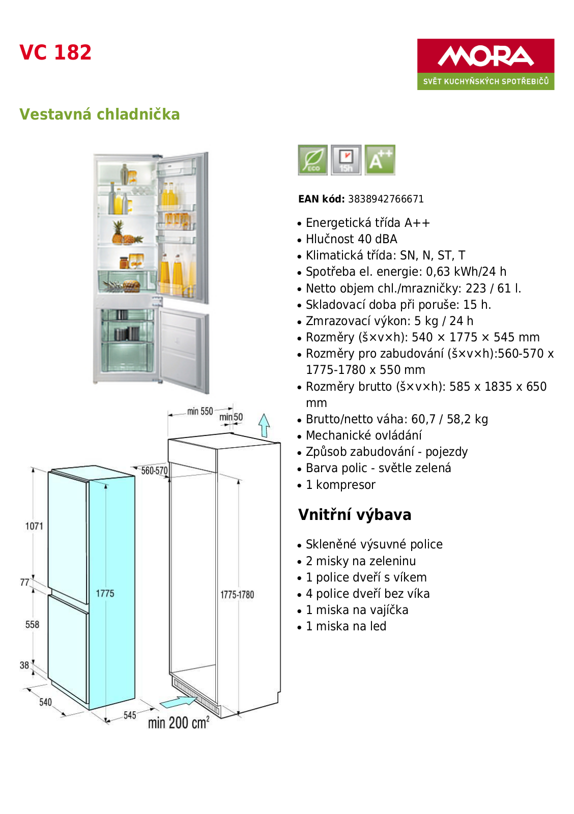 Mora VC 182 User Manual