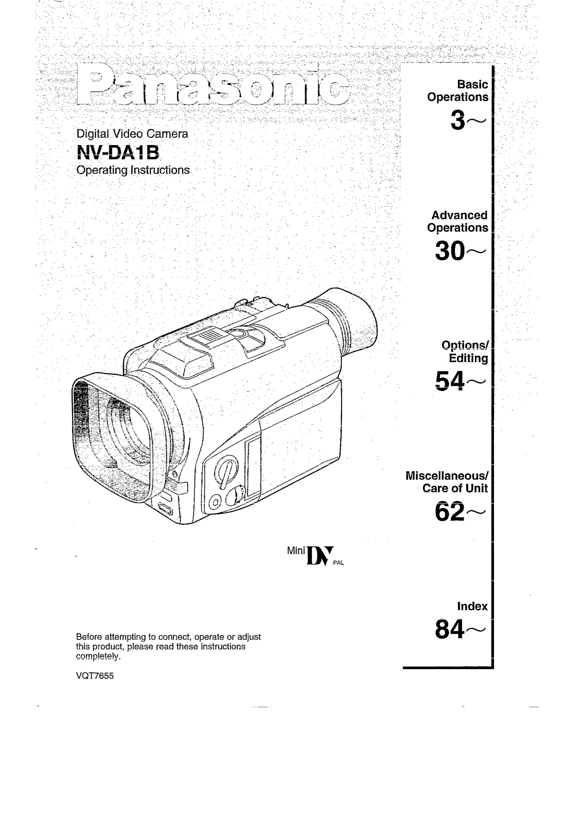 Panasonic NVDA1B User Manual