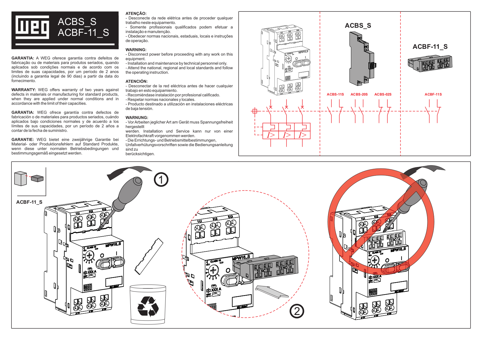 WEG ACBS_S, ACBF-11_S User guide