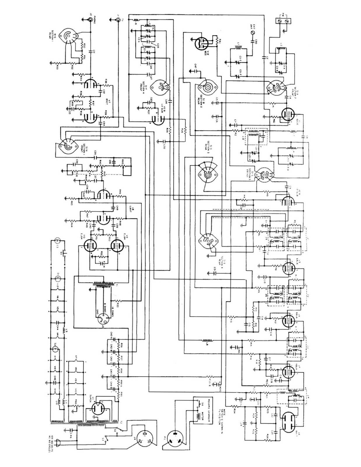 Fisher R-20 Schematic