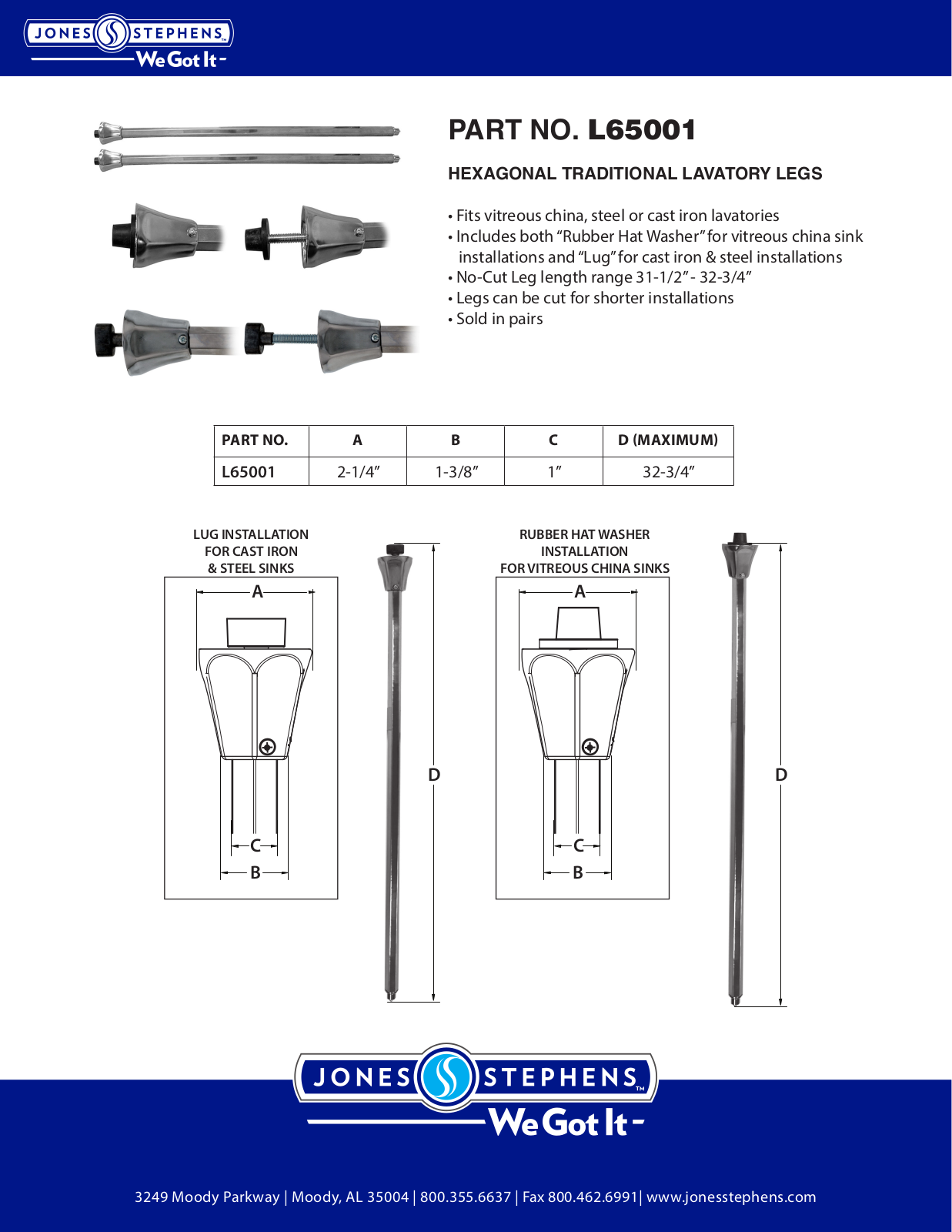 joinesstephens L65001 User Manual