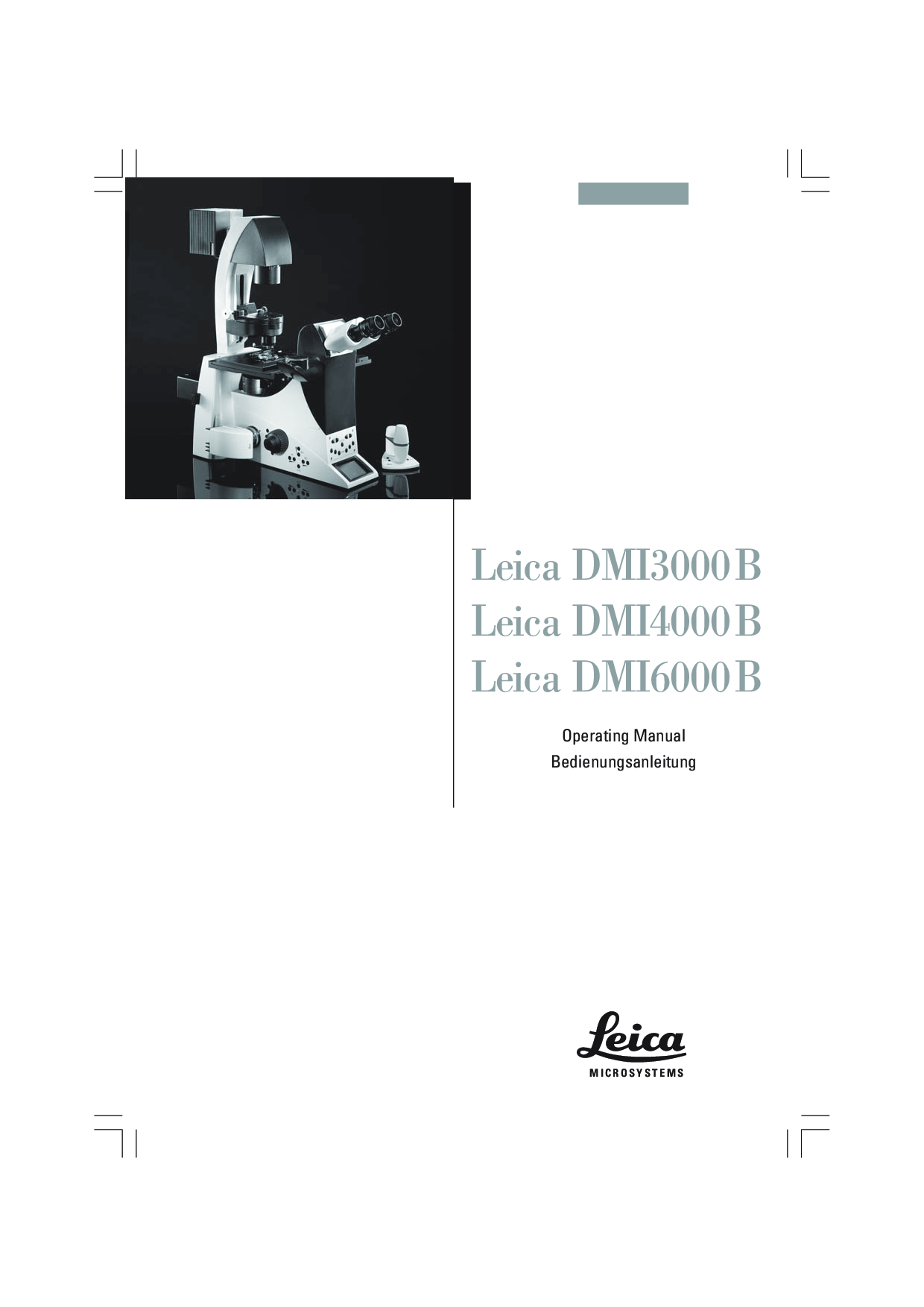 Leica DMI4000B, DMI6000B, DMI3000B User Manual