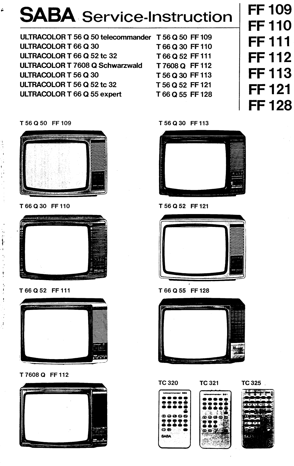 SABA T7608Q Schematic