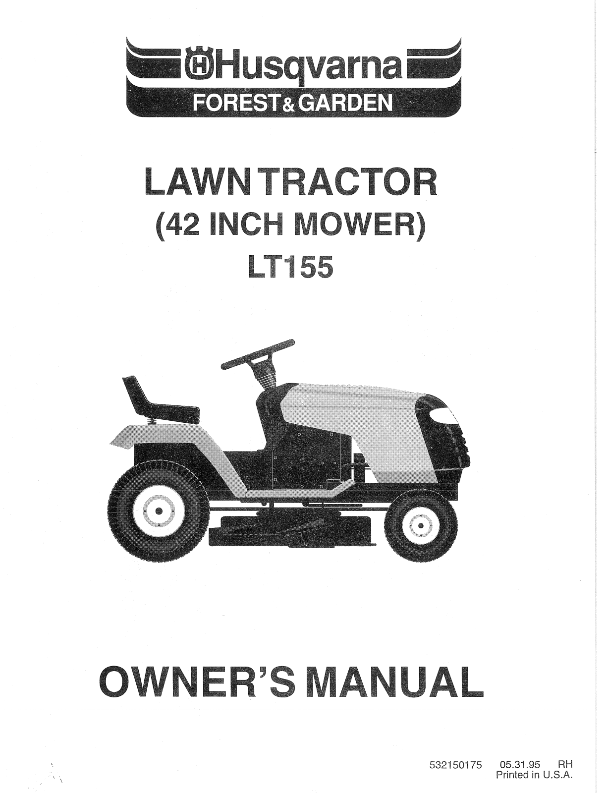 Husqvarna LT155 User Manual