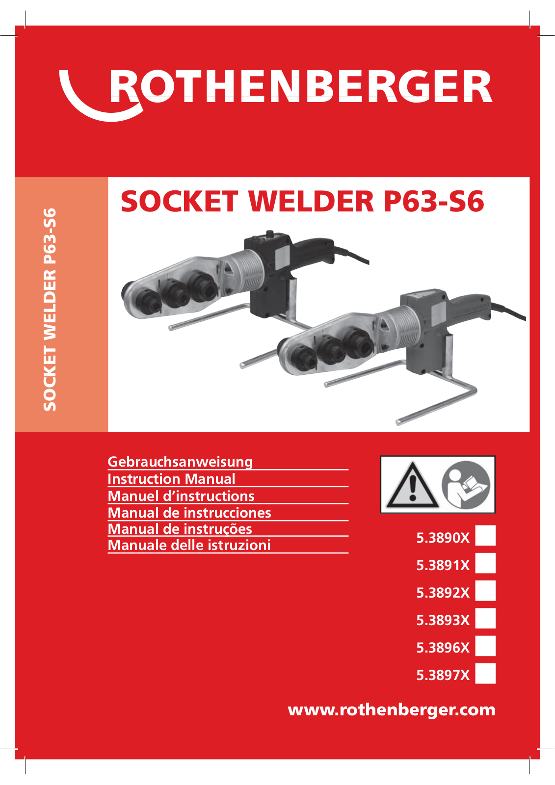 ROTHENBERGER ROWELD P 63 S - 6 SWORD User Manual