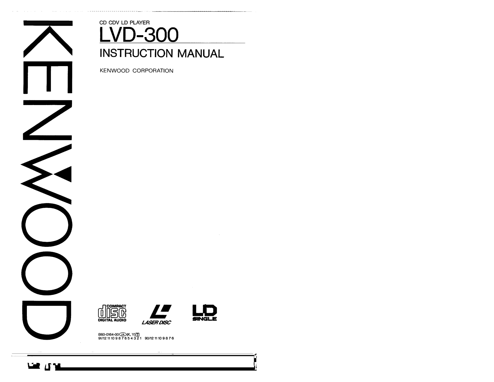 Kenwood LVD-300 Owner's Manual