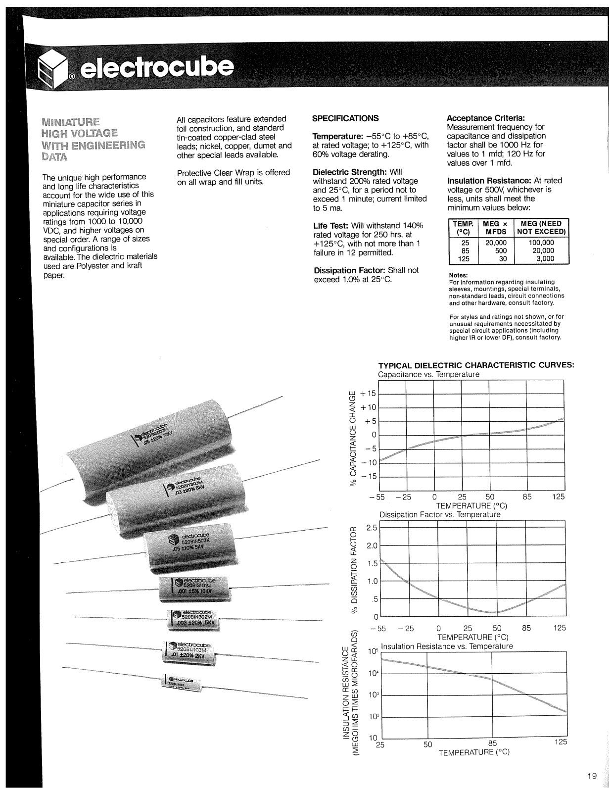 Electrocube 520B Catalog Page