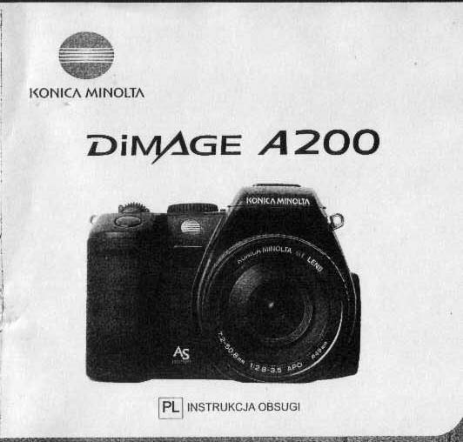 Konica DIMAGE A200 User Manual