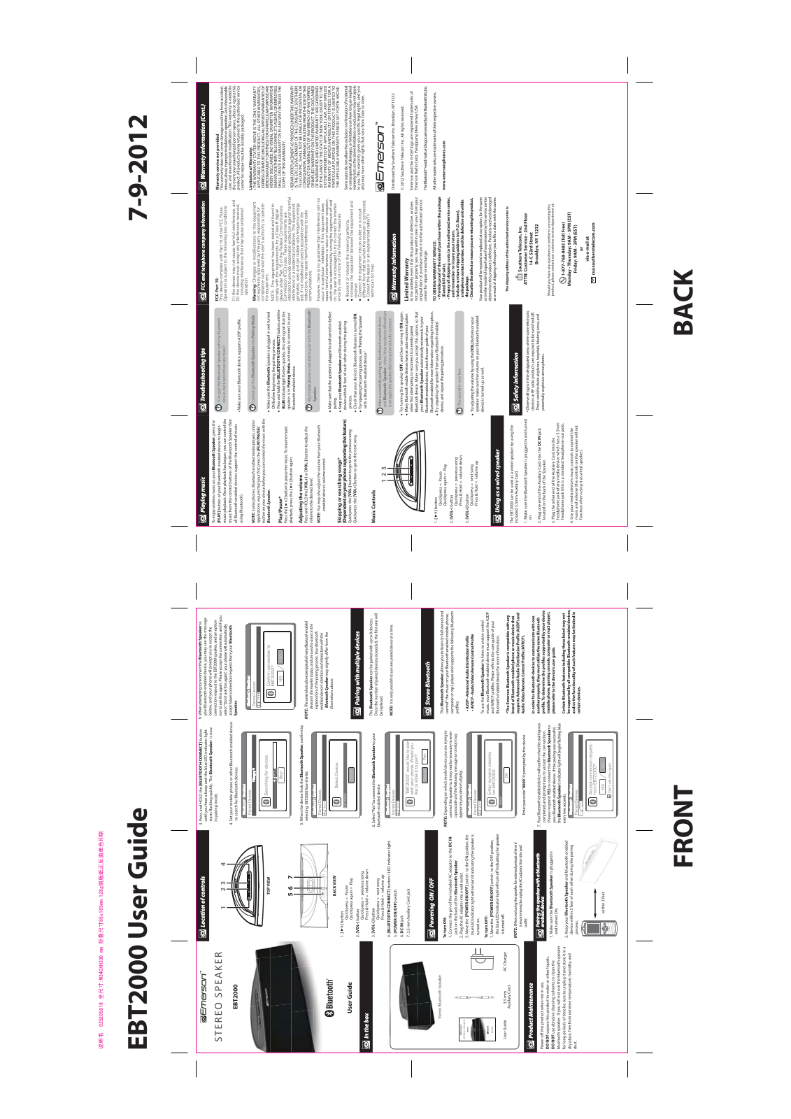 Southern Telecom EBT2000 User Manual