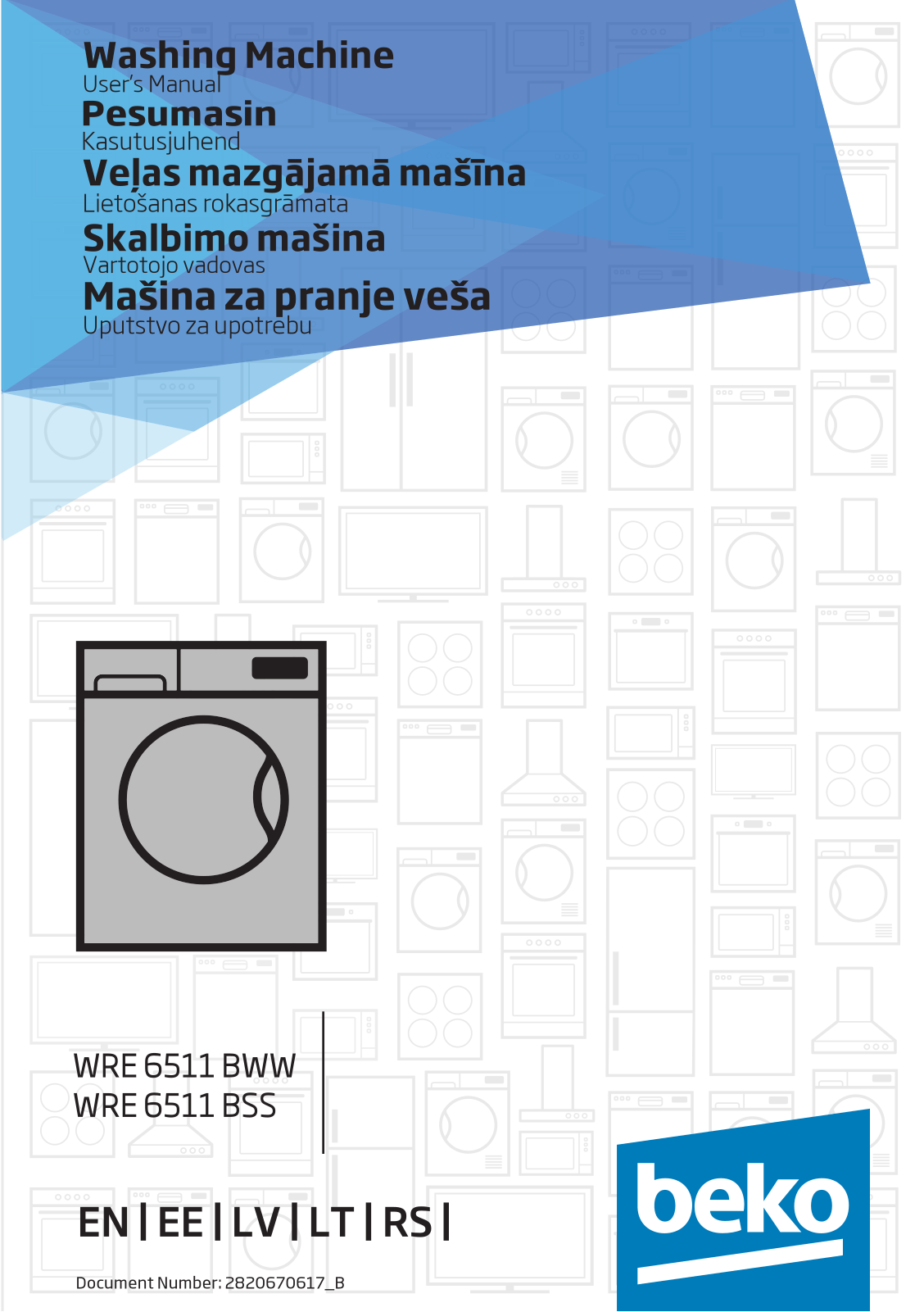 Beko WRE 6511 BSS, WRE 6511 BWW User manual