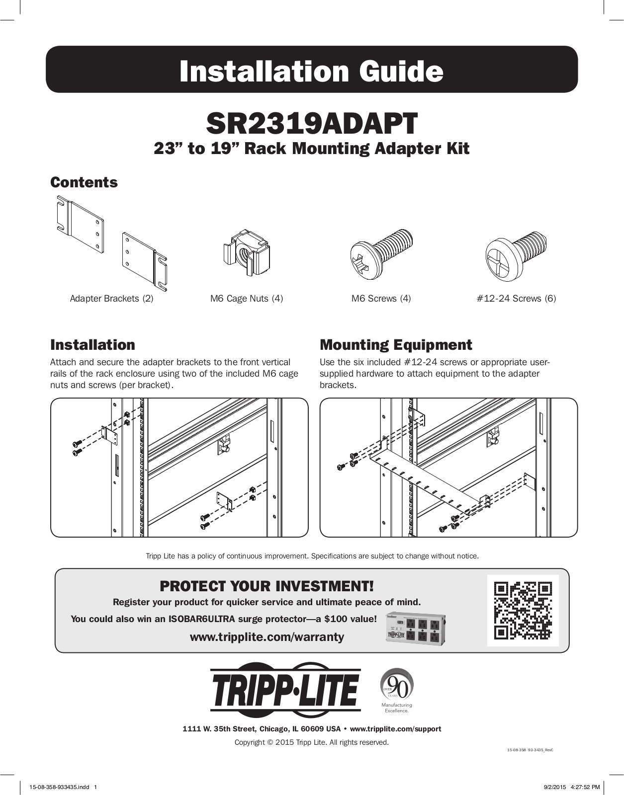 Tripp Lite SR2319ADAPT Users Guide - ManualMachine.com
